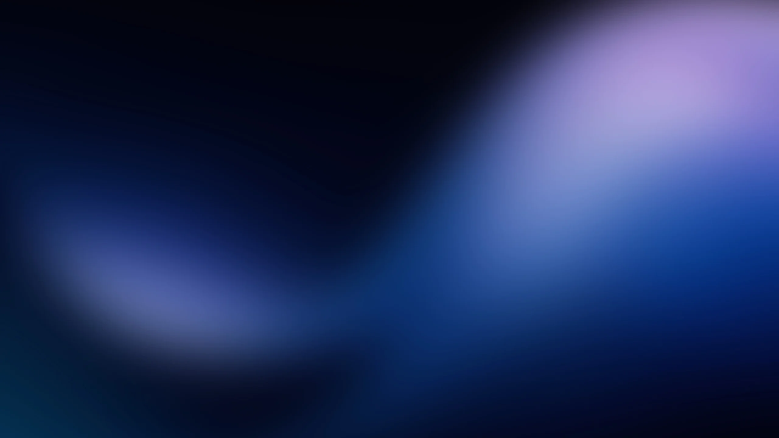 Abstract image with smooth, blurred gradients of dark blue and purple, featuring two soft light spots creating a serene, ethereal effect.